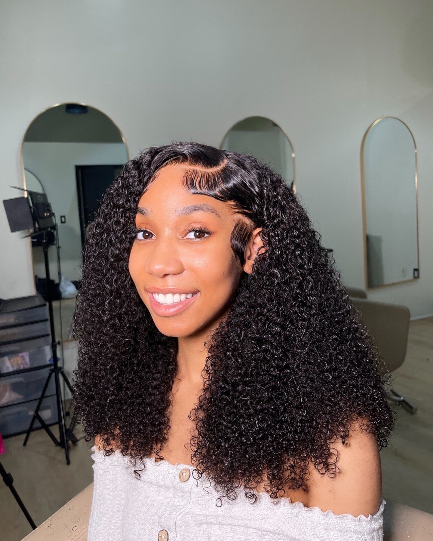 Natural Curly 13x4 HD Full Frontal Wig
