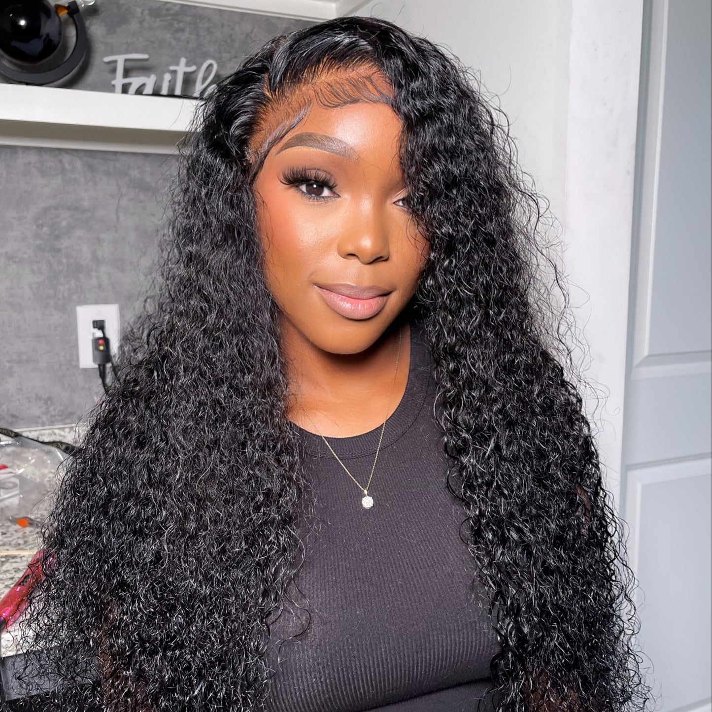5x5 HD Glueless Deep Curly Wig