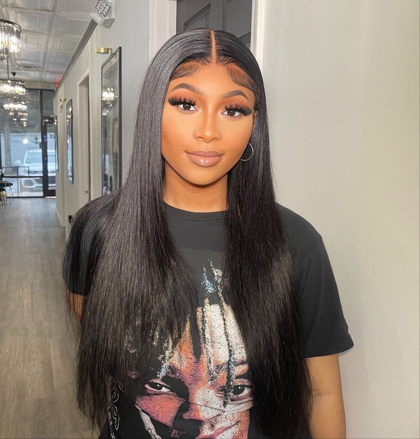 13x6 Straight Full Frontal Wig HD Swiss Lace