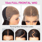 13x6 Straight Full Frontal Wig HD Swiss Lace