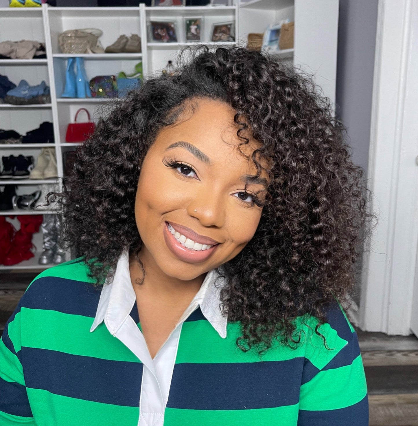 Natural Curly Half Wig